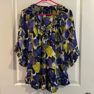 Alfani Women’s Beaded V-Neck Blouse